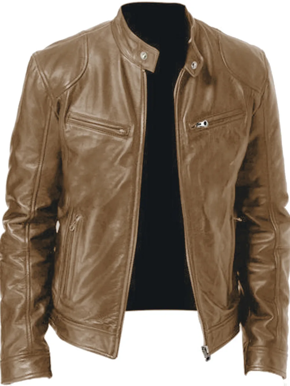 Men's Full Size Zip Up Long Sleeve Jacket Plus Size, image 6
