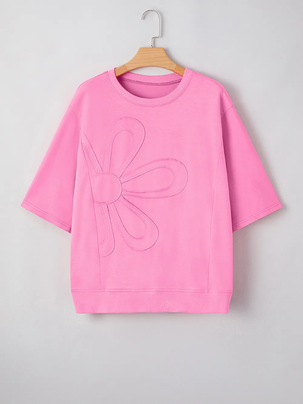 Flower Oversized Round Neck T-Shirt, image 20
