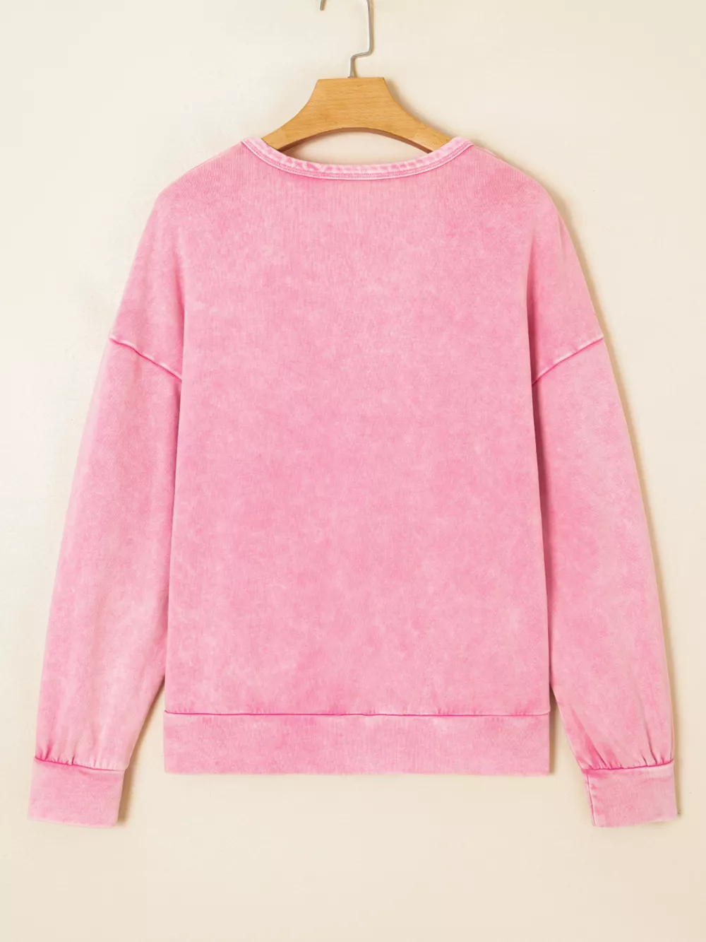 Mineral Wash Bow Patchwork Sweatshirt, image 14