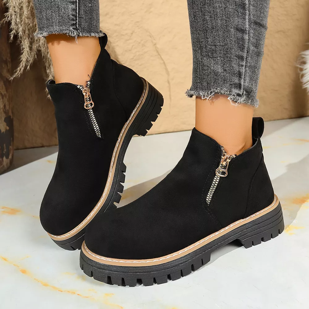 Round Toe Platform Boots, image 14