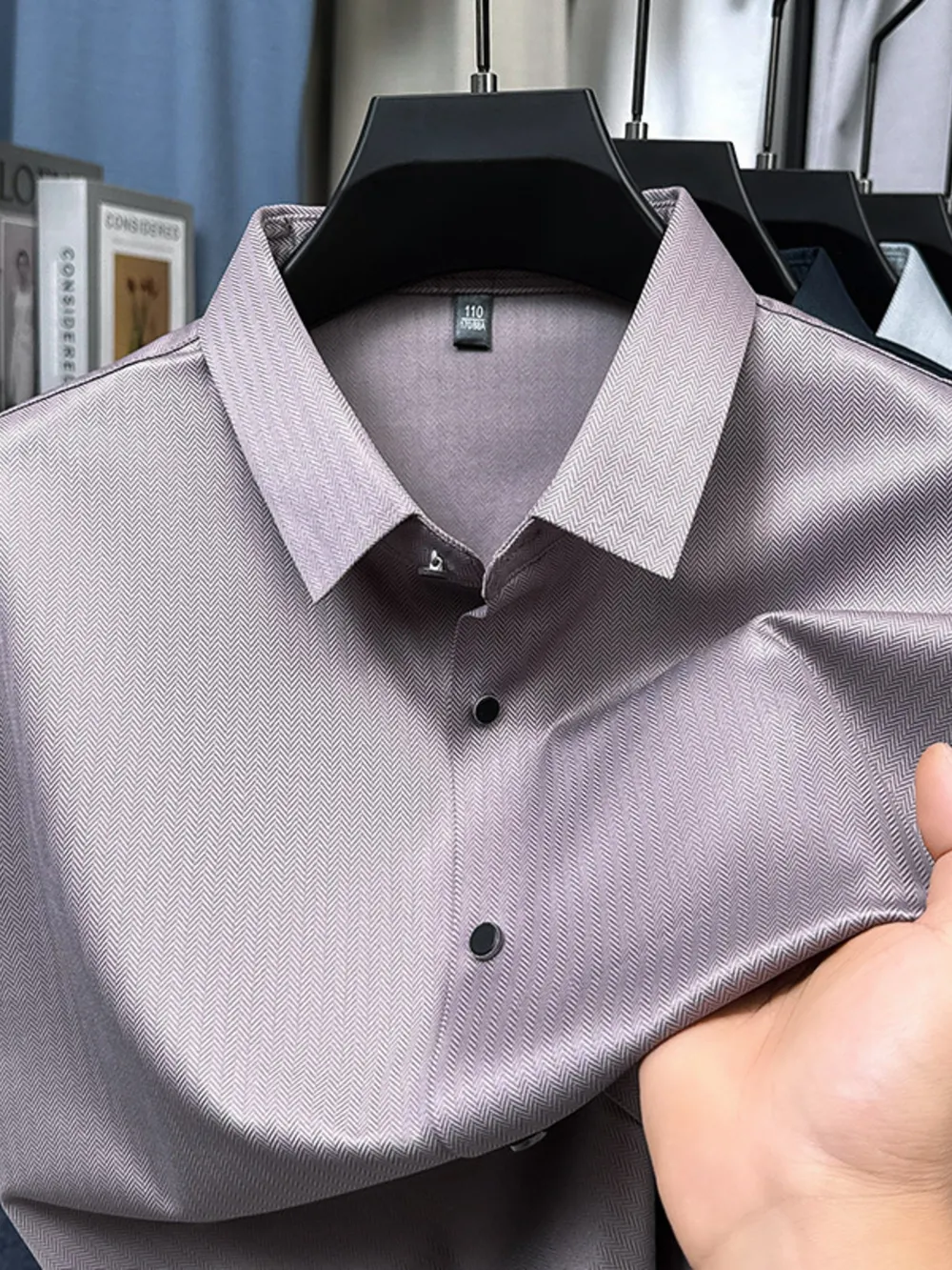 Men's Button Up Short Sleeve Shirt, image 5