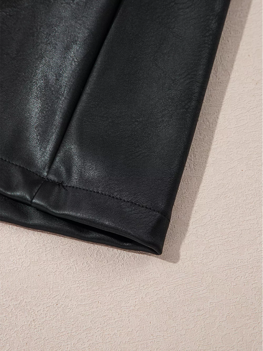 Vegan Leather Sleeveless Mini Dress, image 16