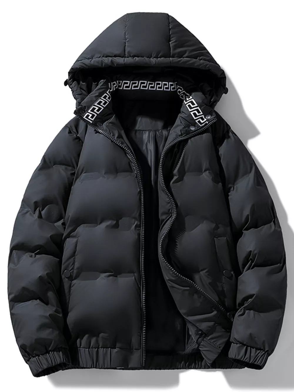 Men's Plus Size Hooded Padded Winter Coat