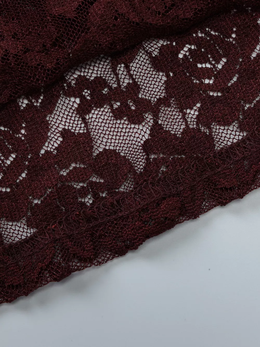 Lace One-Shoulder Long Sleeve Top, image 8