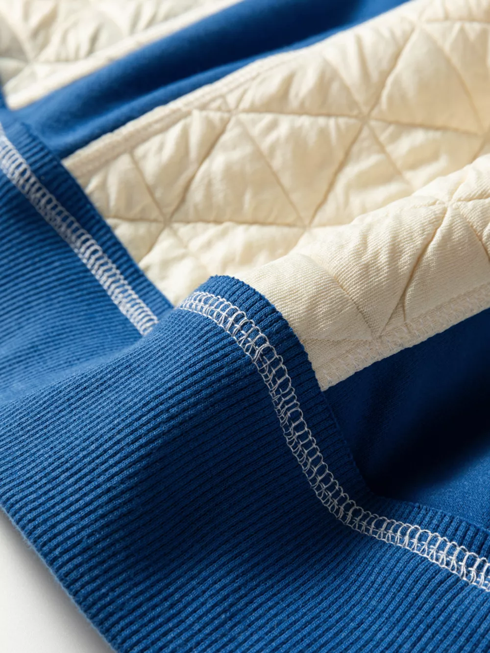 Quilted Fleece Color Block Patchwork Oversize Hoodie, image 5