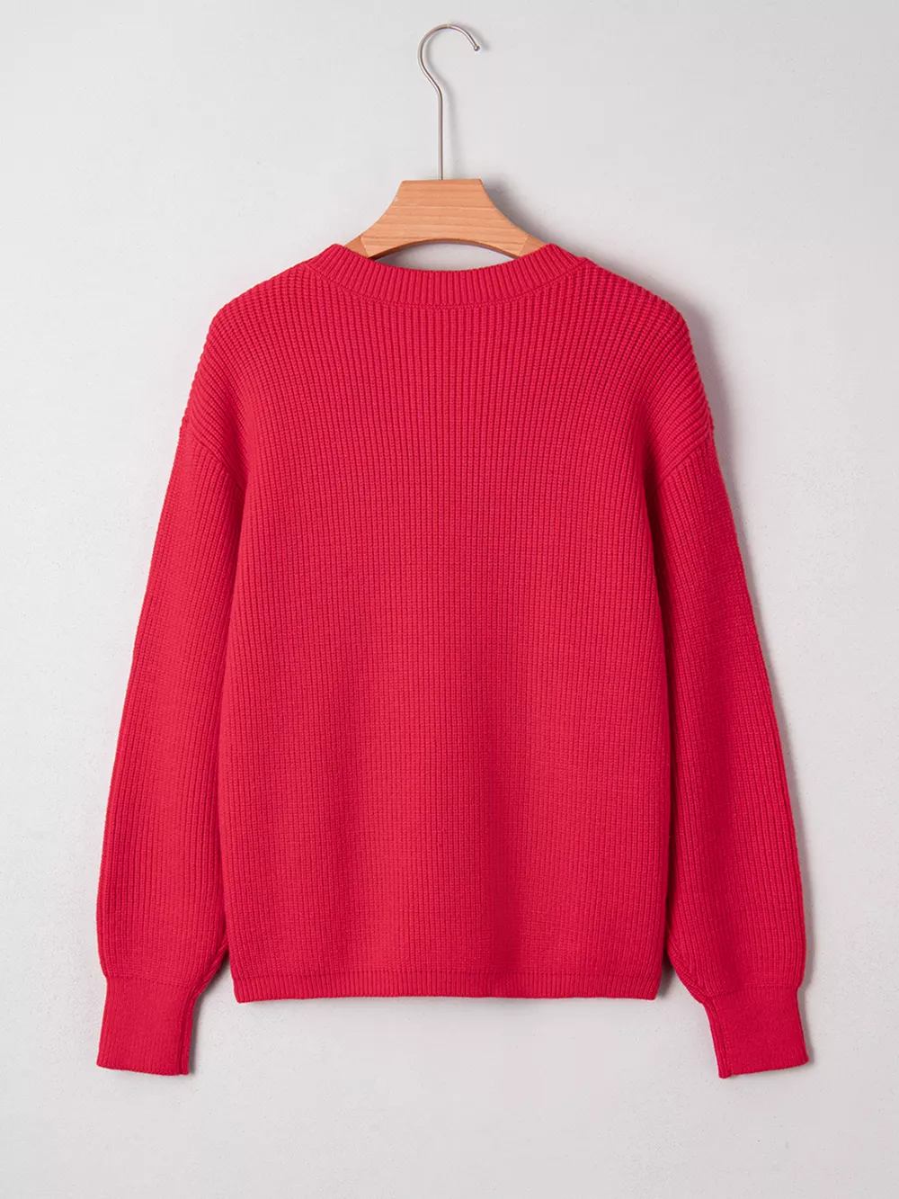 Sequin Bow Accent Drop Shoulder Sweater, image 10