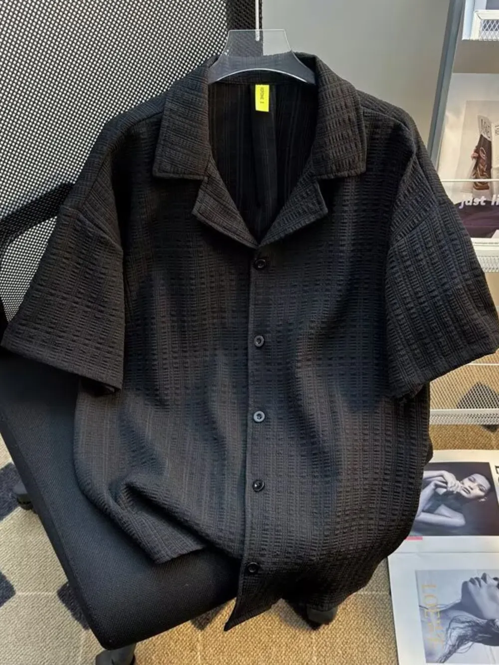 Men's Full Size Casual Short Sleeve Shirt Plus Size, image 7