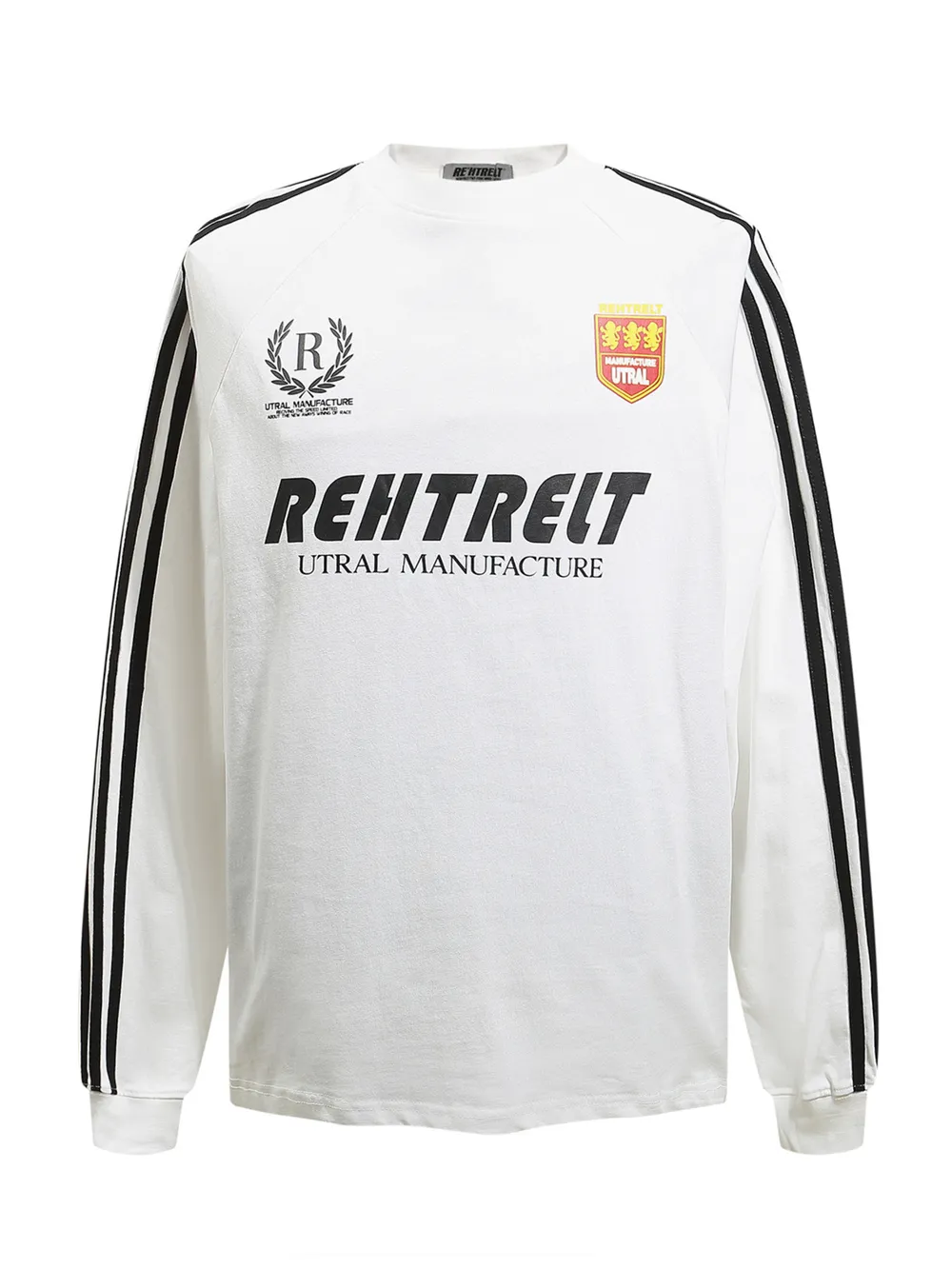 Men's Striped Long Sleeve Graphic T-Shirt, image 3