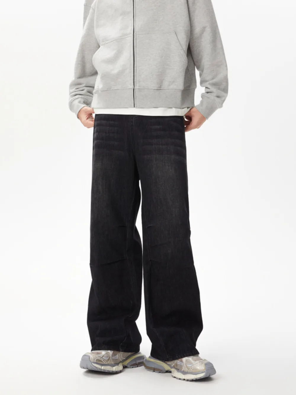 Men's Relaxed Fit Wide Leg Jeans