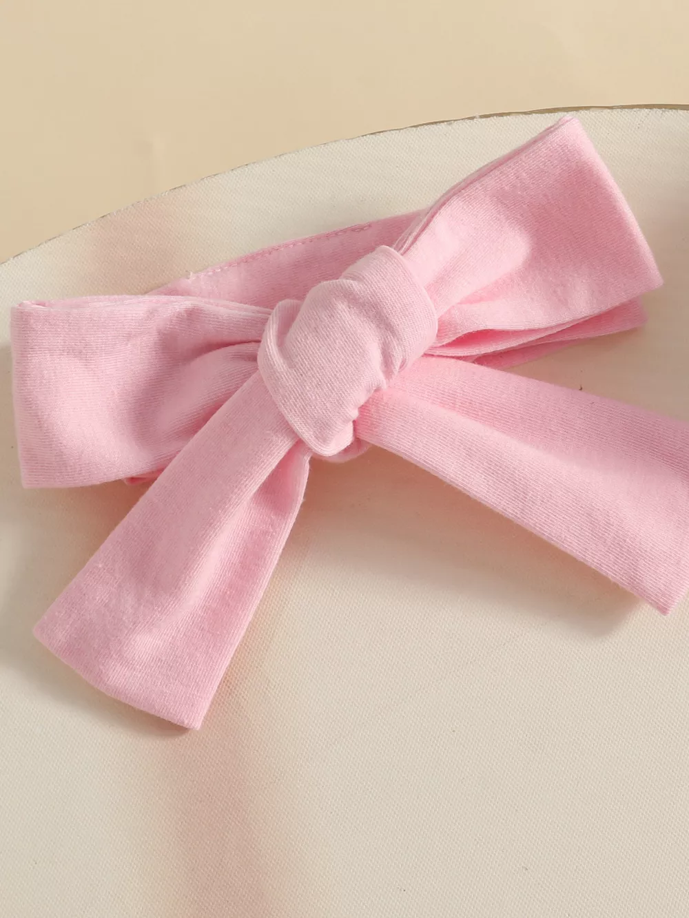 Children's Bunny Print Ruffled Dress with Headband, image 7