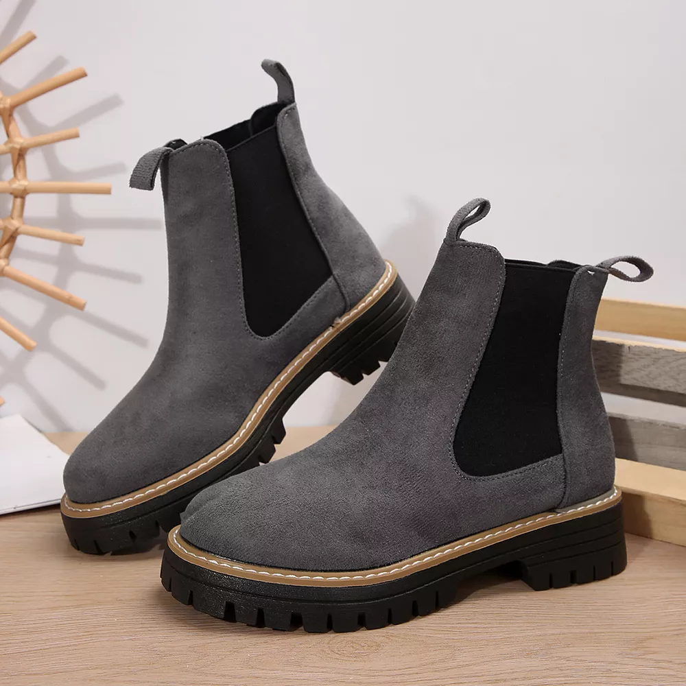 Round Toe Platform Boots, image 5
