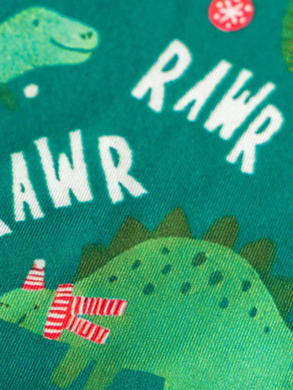 Children's Dinosaur Print Round Neck Pajama Set, image 5