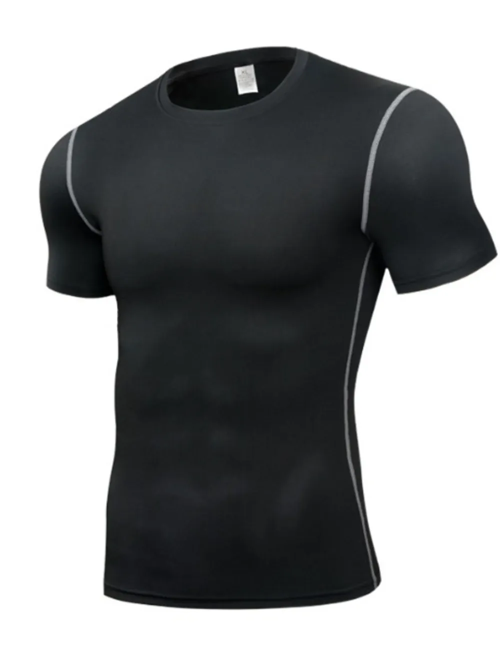 Men's Full Size Round Neck Short Sleeve Active T-Shirt Plus Size, image 2