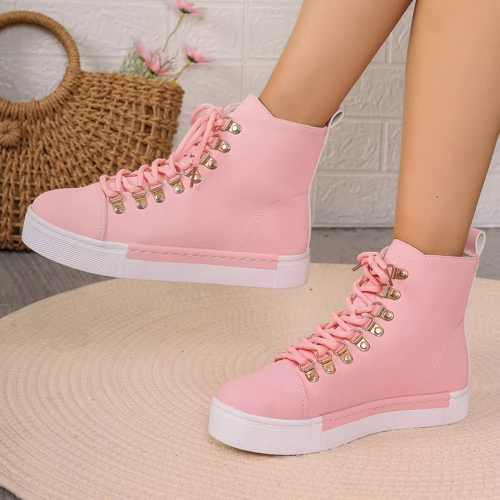 Lace-Up Platform Sneakers, image 10