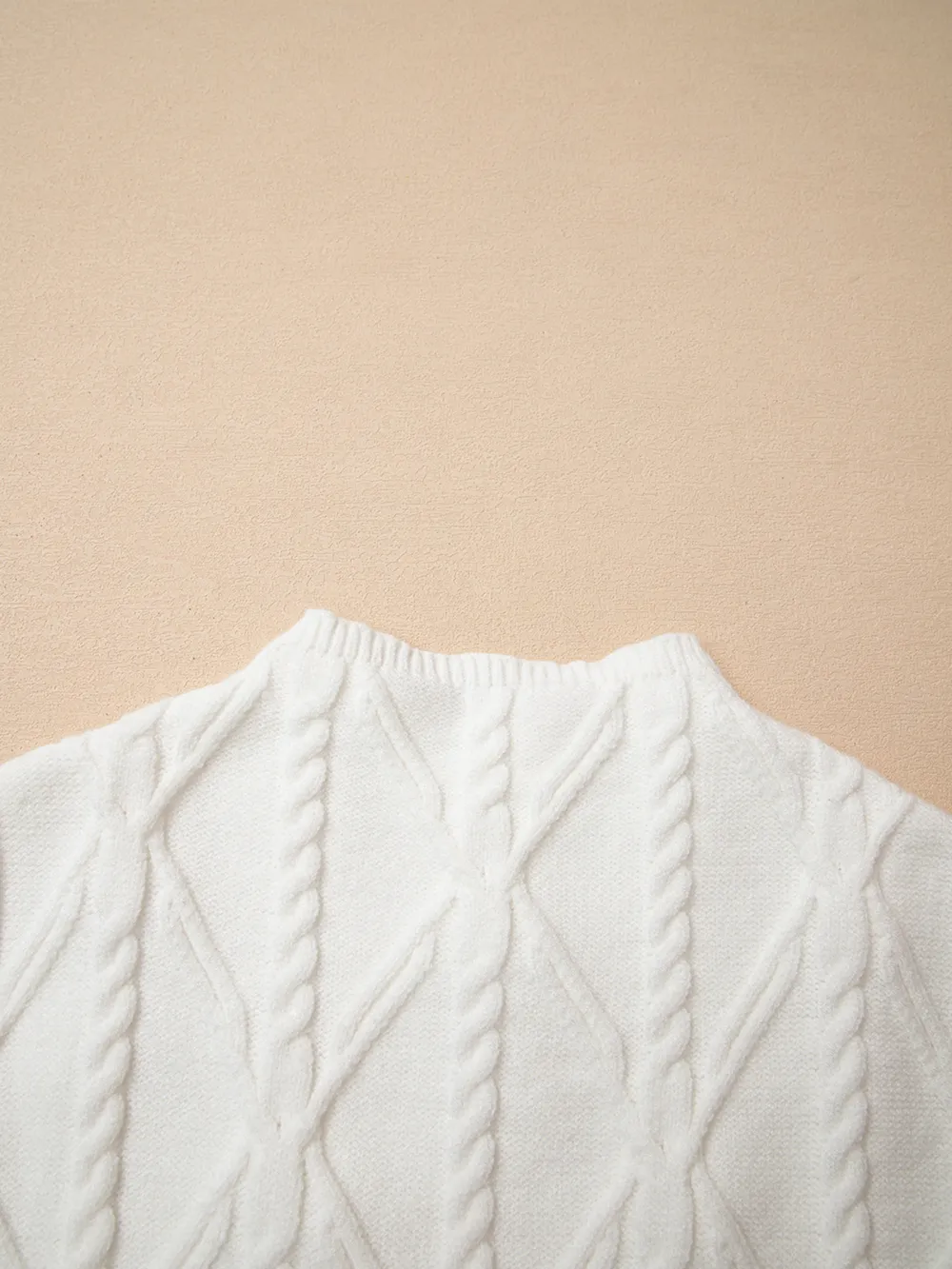 Pearled Mock Neck Textured Knit Sweater Vest, image 8