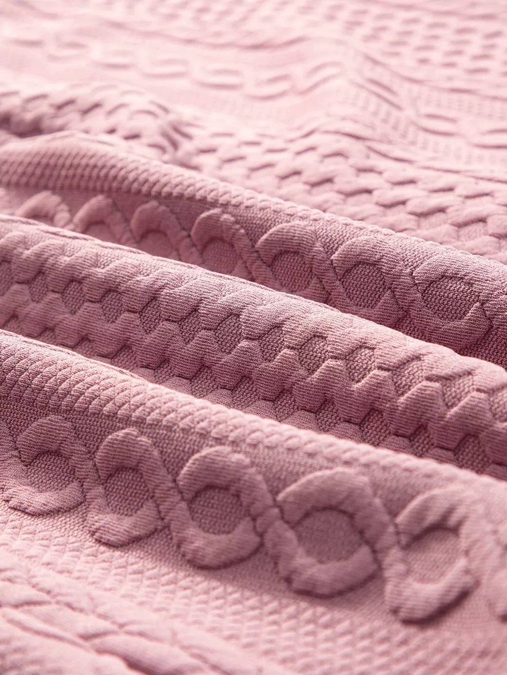 Cable Texture Puff Sleeve Loose Shacket, image 34