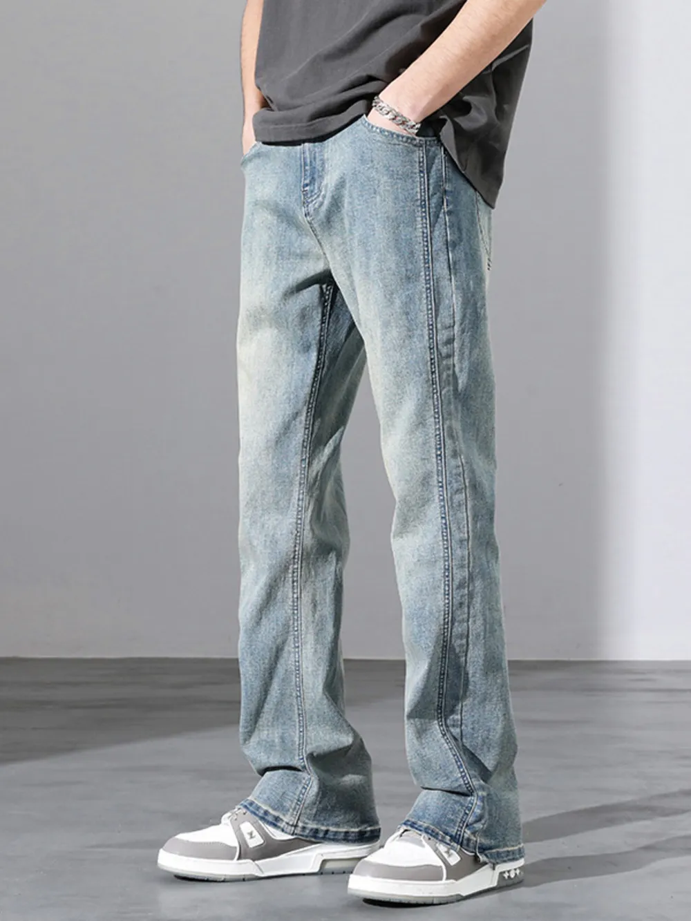 Men's Full Size Straight Leg Jeans Plus Size, image 6