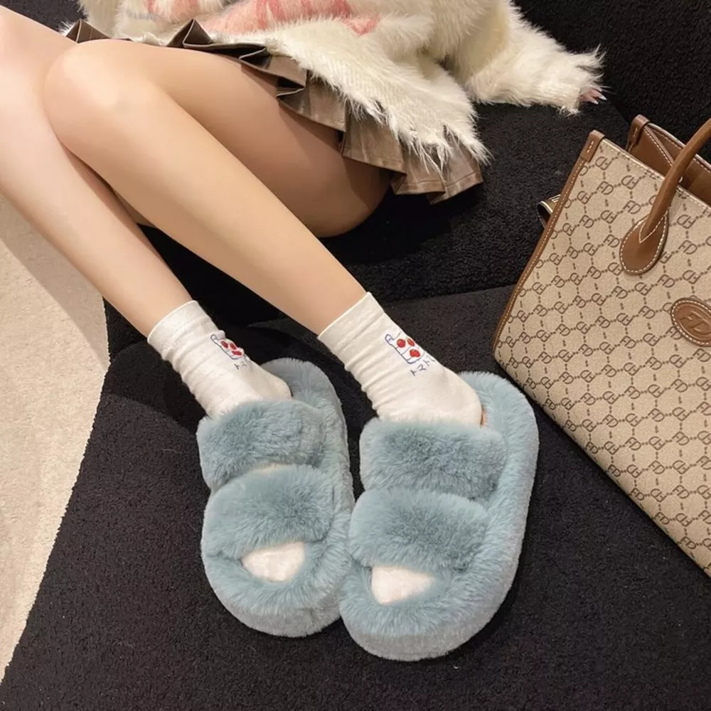 Fuzzy Open Toe Slippers, image 20
