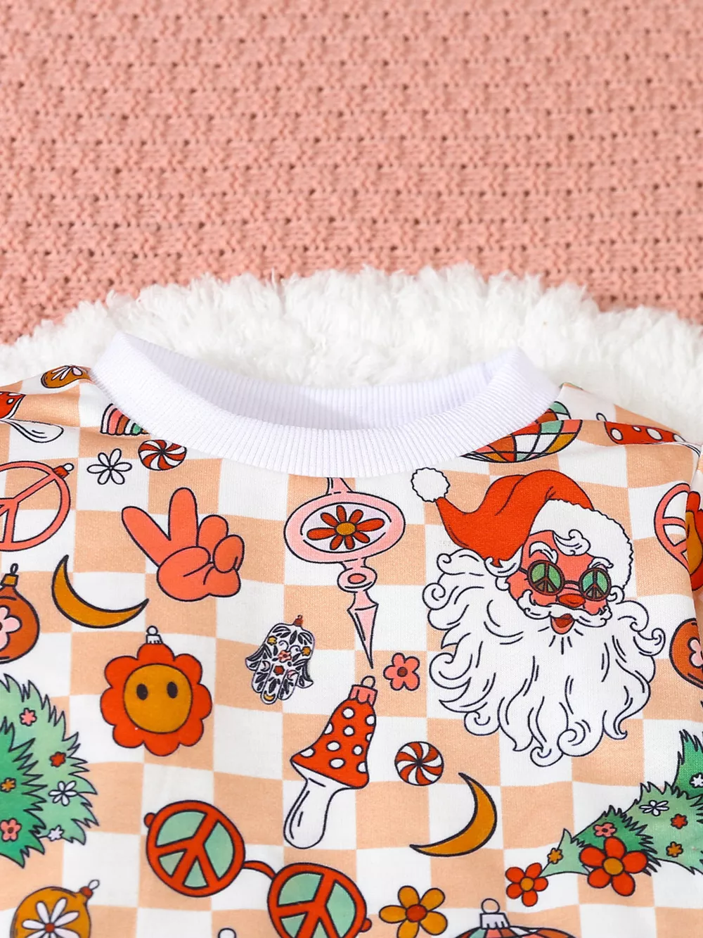 Children's Christmas Santa Print Long Sleeve Set, image 2