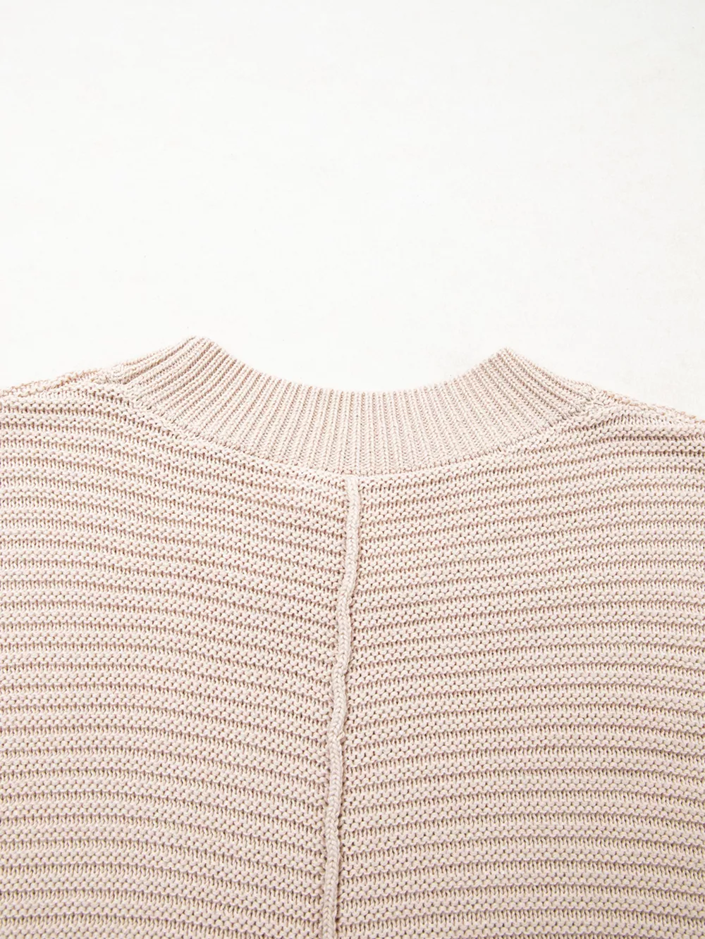 Texture Knitted Dropped Shoulder Sweater, image 12