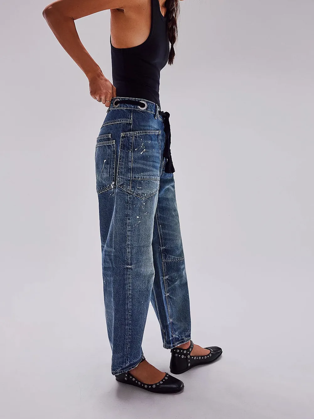 Washed Wide Leg Jeans, image 12