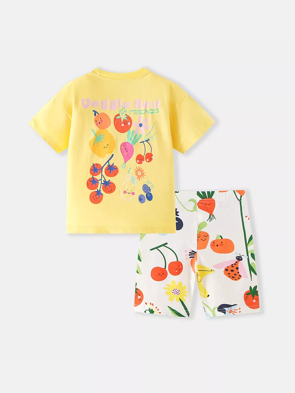 Children's Cartoon Fruit Tee and Shorts Set, image 5