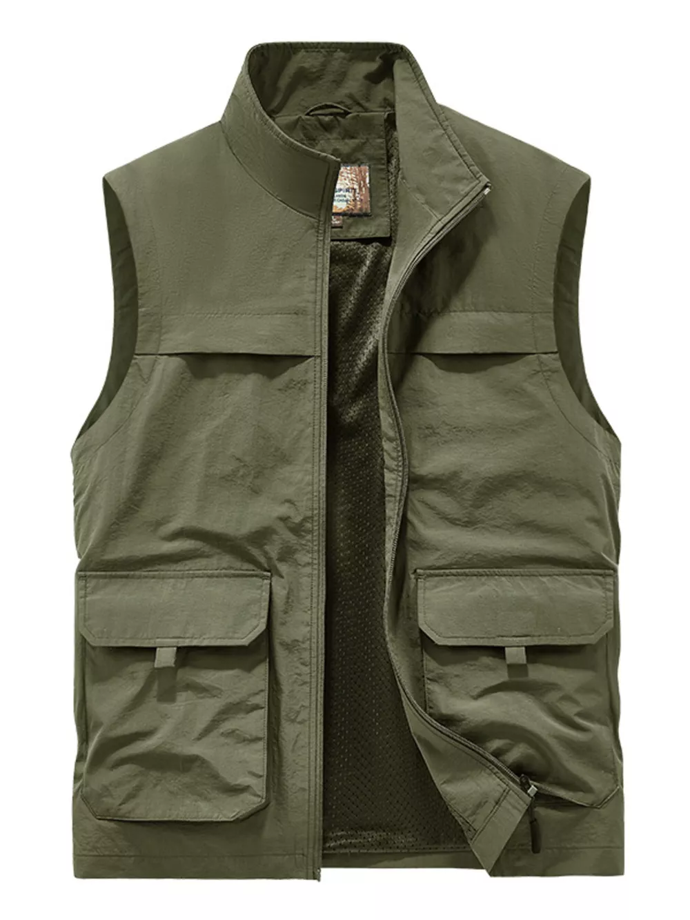 Men's Plus Size Lightweight Multi-Pocket Outdoor Vest