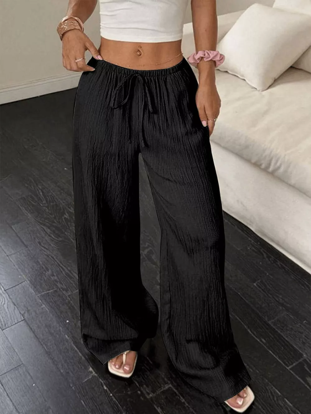 Tied Wide Leg Pants, image 17