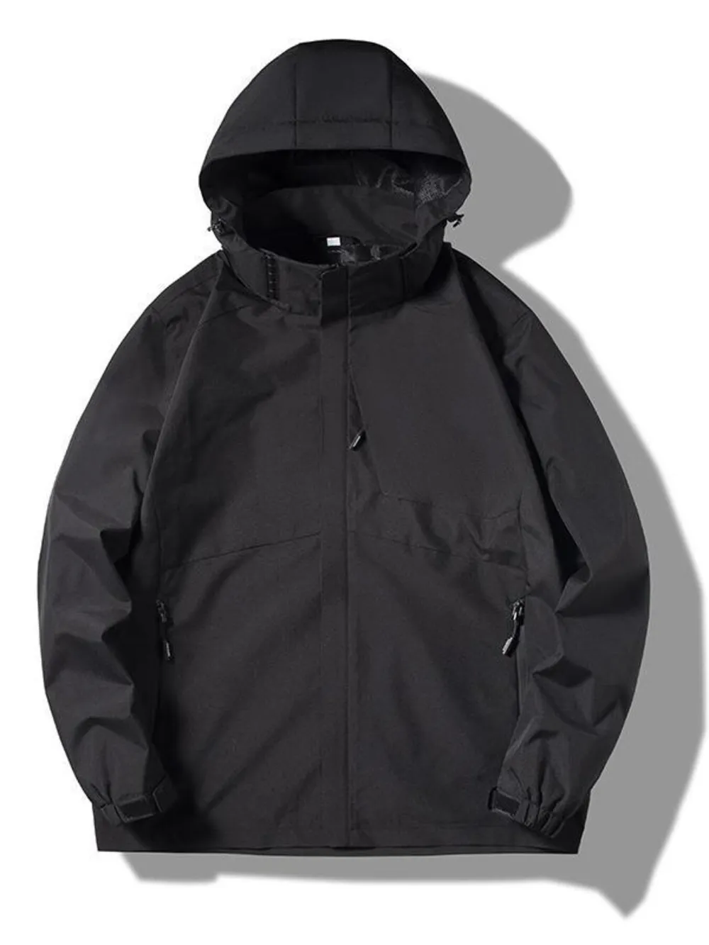 Men's Plus Size Long Sleeve Hooded Jacket, image 4
