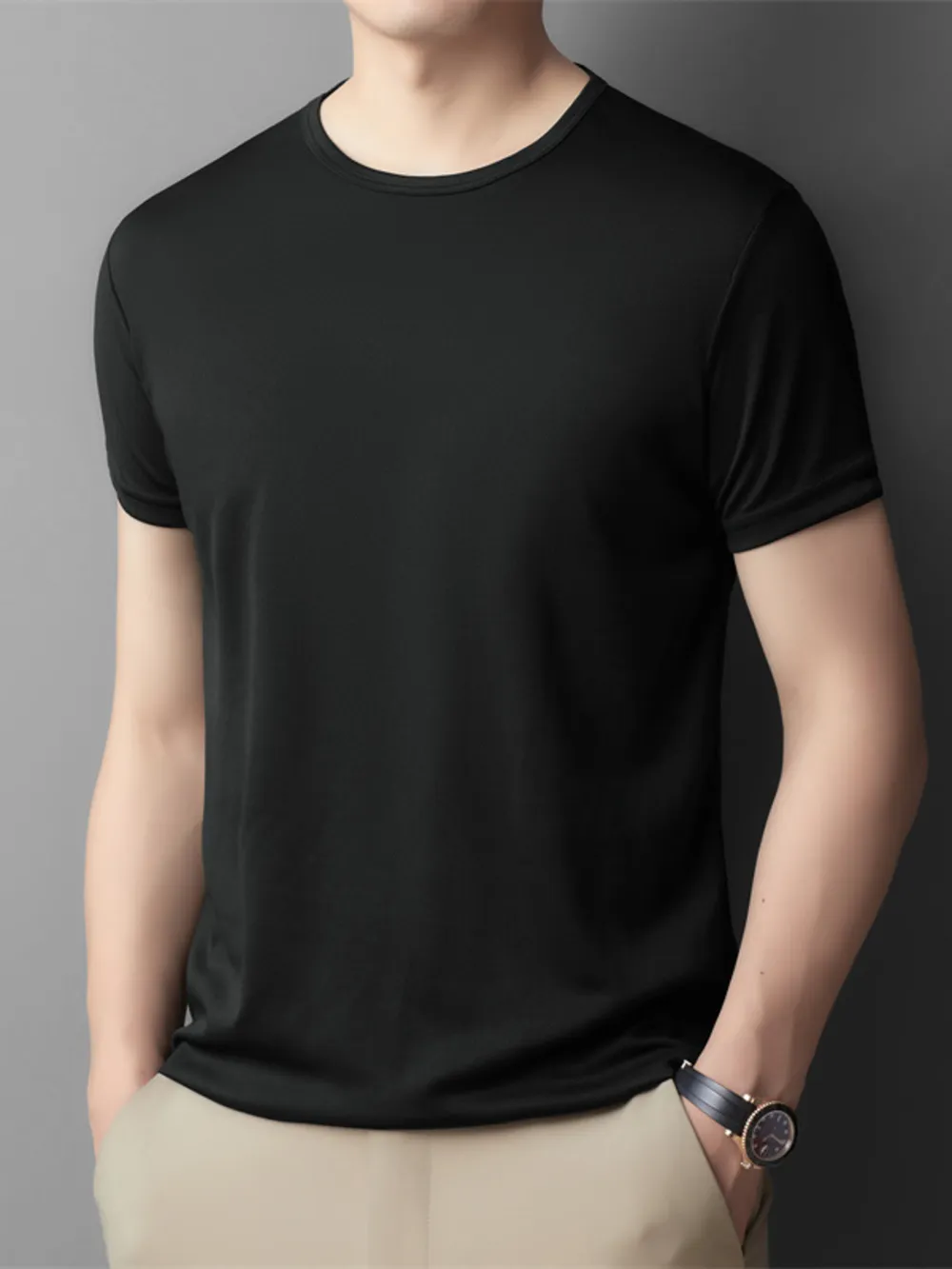 Men's Round Neck Short Sleeve T-Shirt
