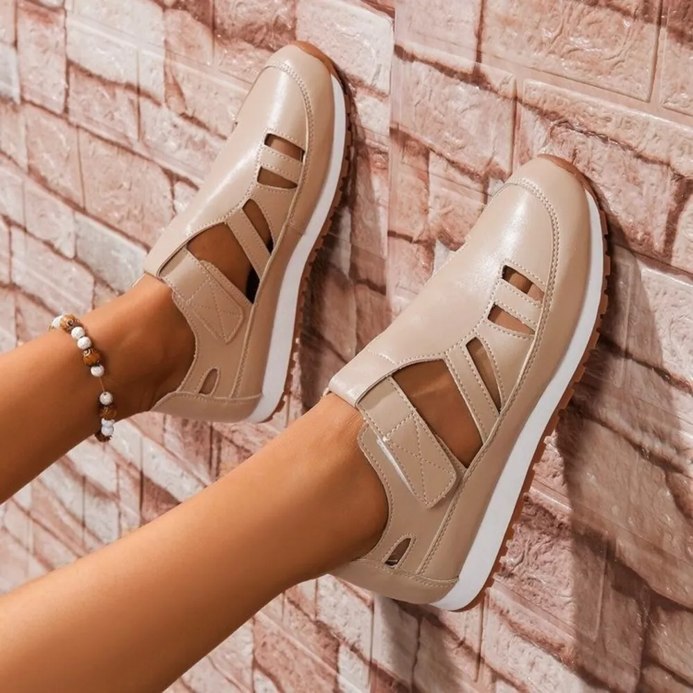 Round Toe Cutout Sandals, image 9