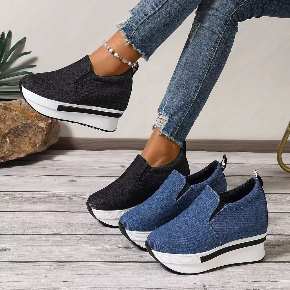 Round Toe Platform Slip-Ons, image 2