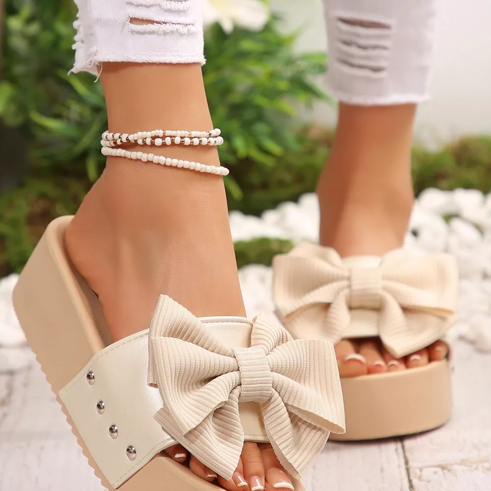 Bow Decor Platform Sandals, image 19