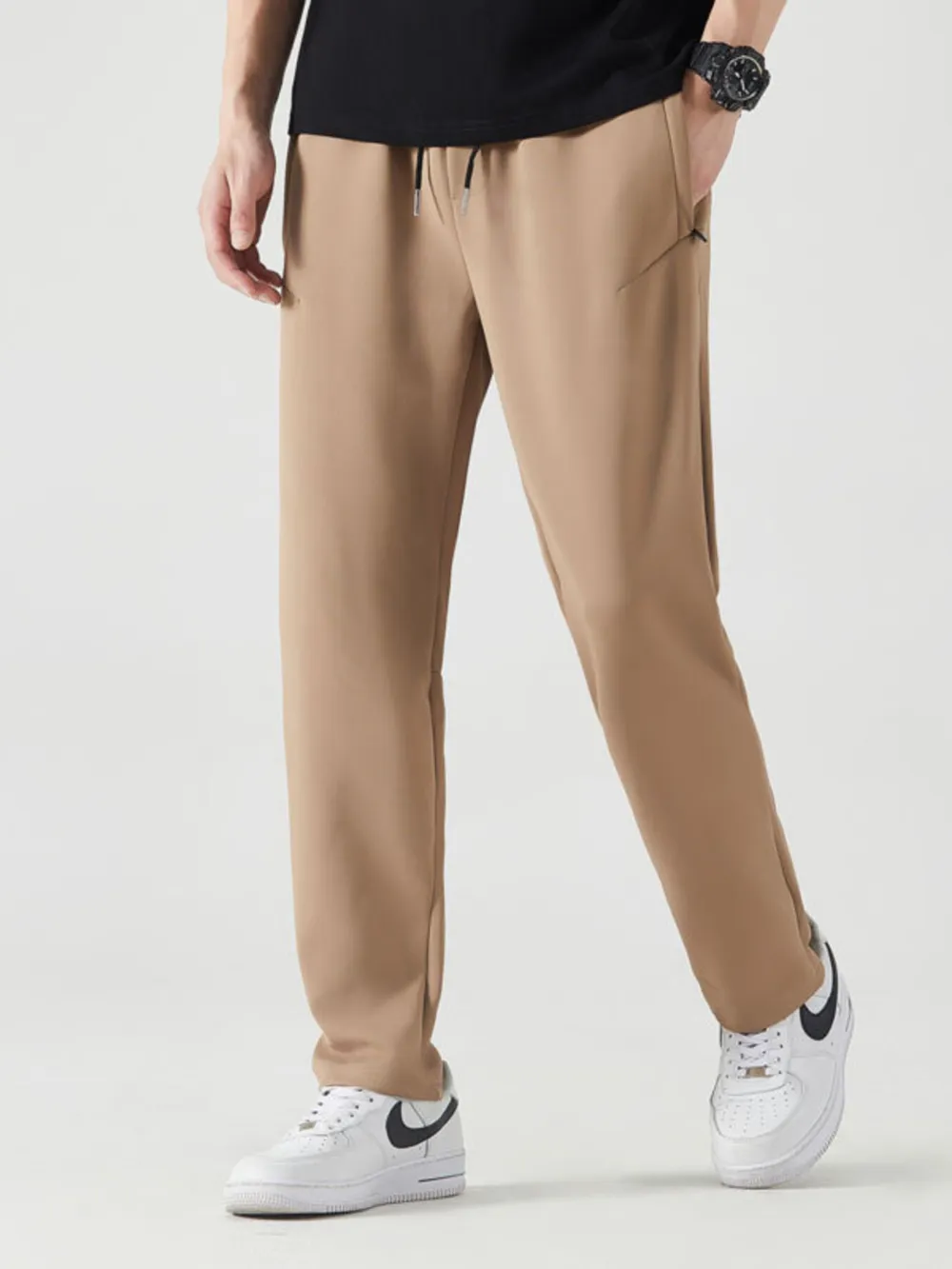 Men's Plus Size Drawstring Active Pants, image 3