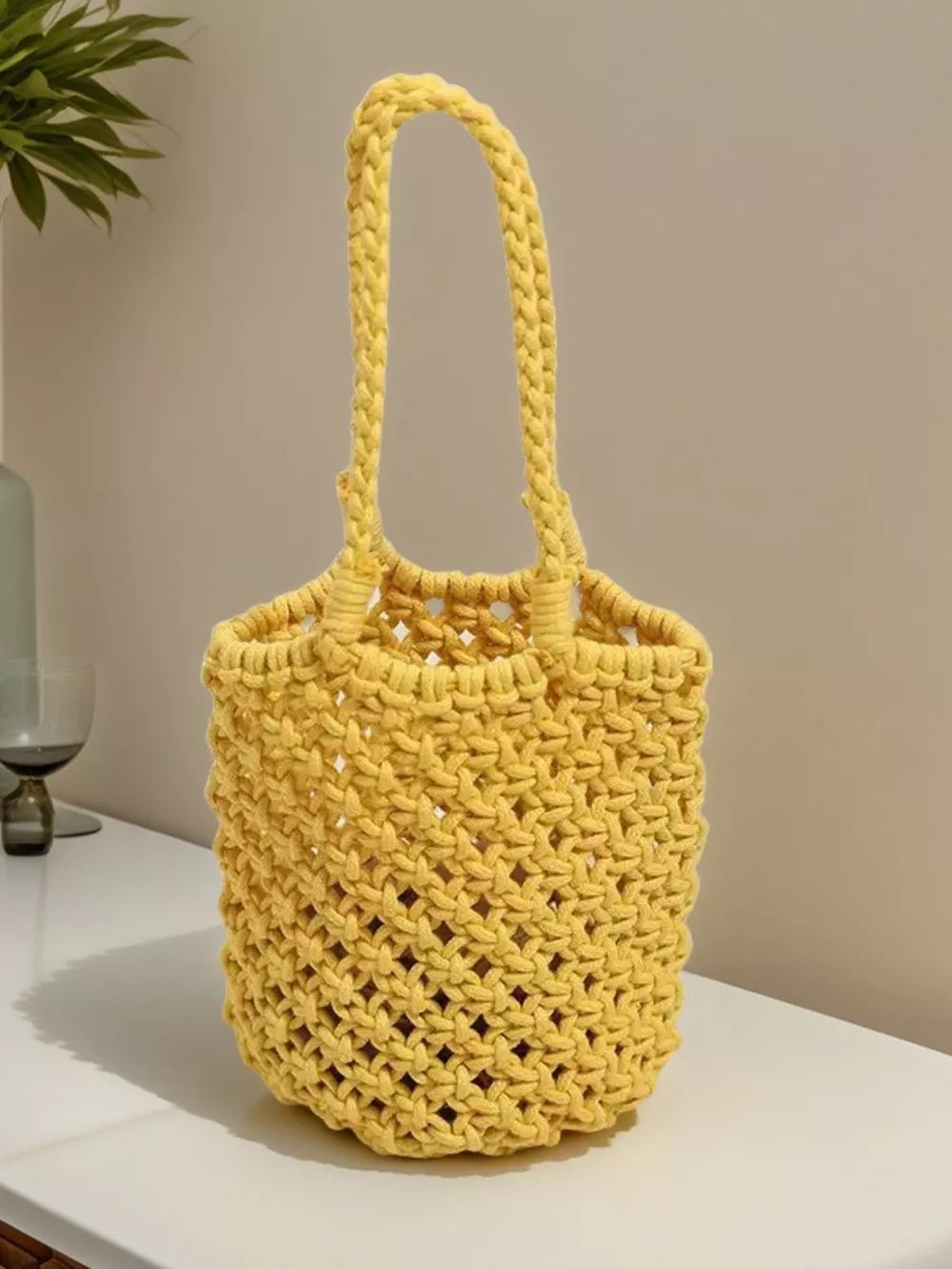 Handmade Crochet Handbag, image 5