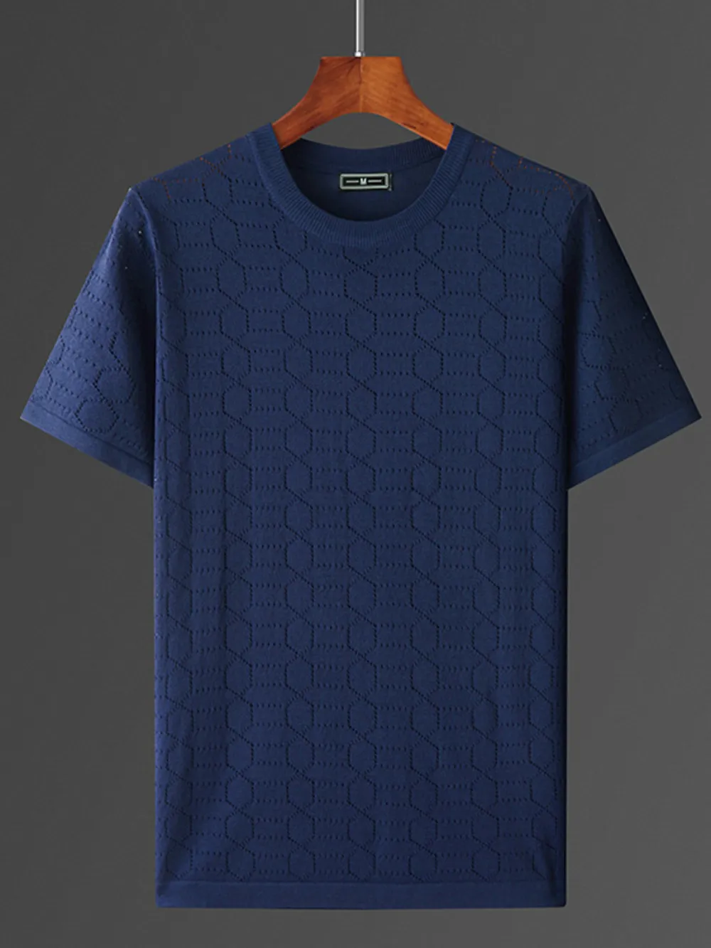 Men's Plus Size Round Neck Short Sleeve T-Shirt, image 3