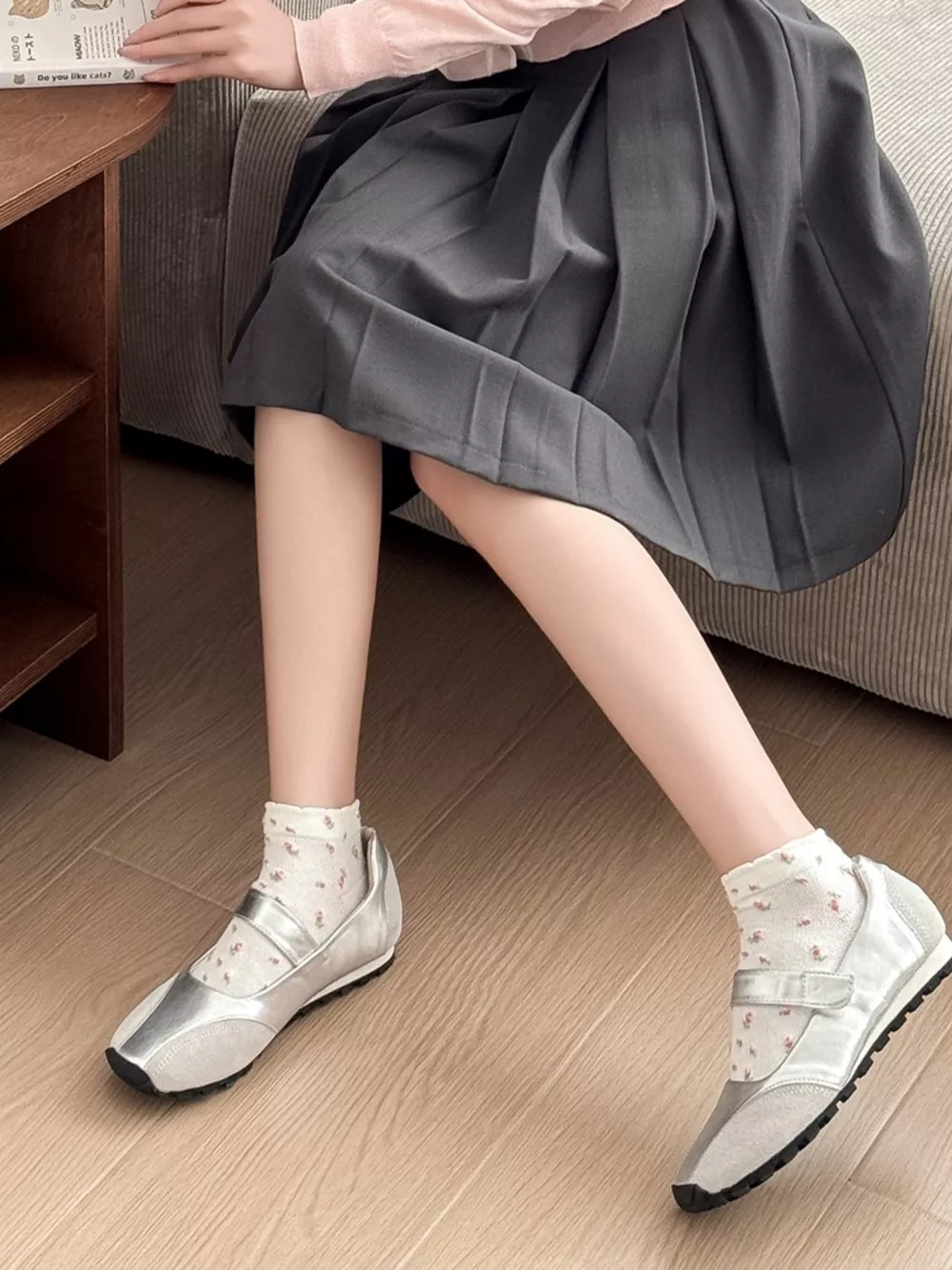 Floral Ankle Socks, image 5