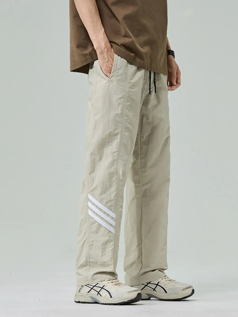 Men's Plus Size Drawstring Wide Leg Pants, image 10
