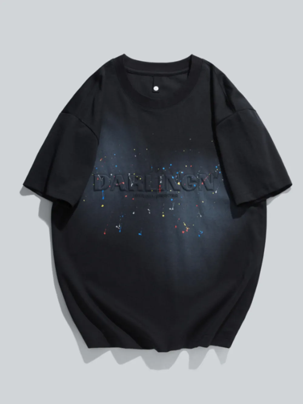 Men's Plus Size Round Neck Short Sleeve T-Shirt