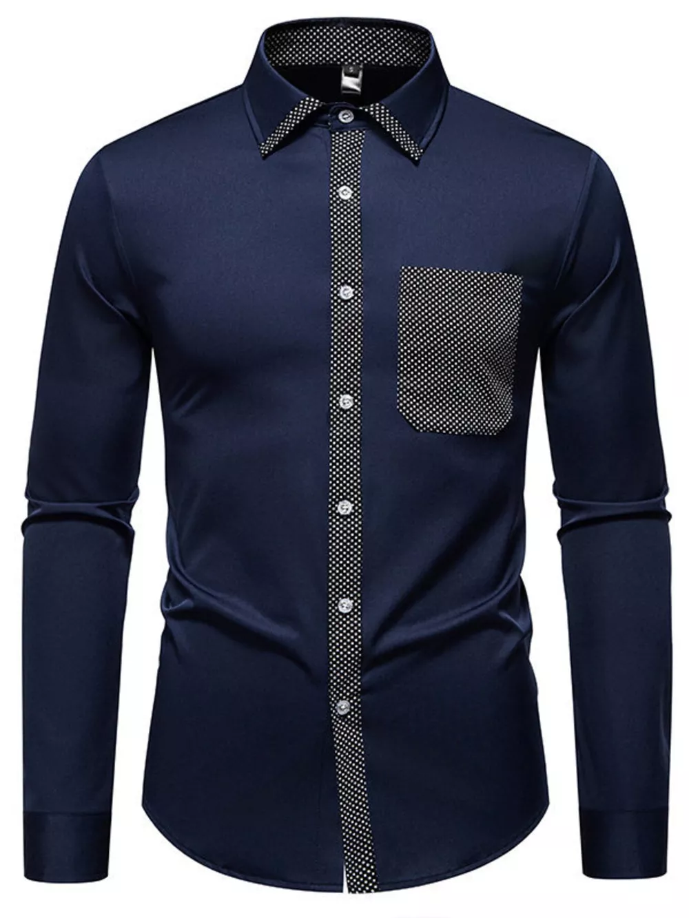 Men's Slim Fit Long Sleeve Shirt, image 2