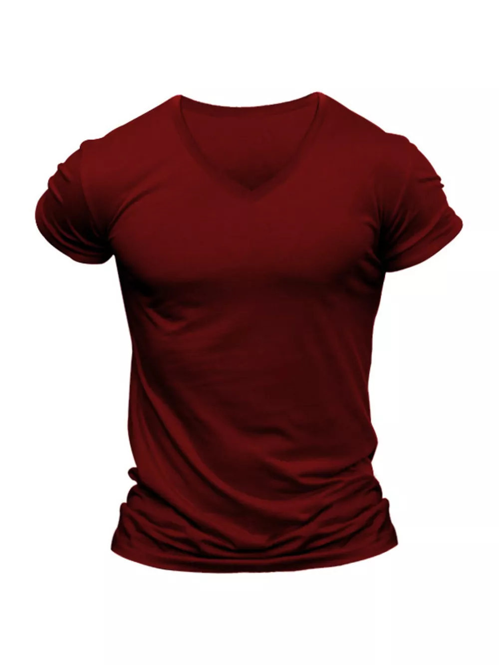 Men's Full Size V-Neck Slim Fit Casual T-Shirt Plus Size, image 8