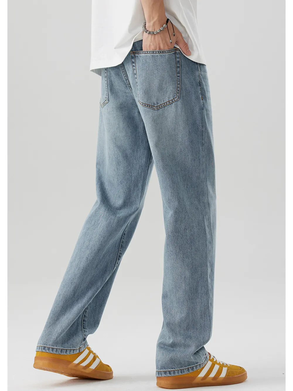 Men's Wash Relaxed Fit Jeans, image 7