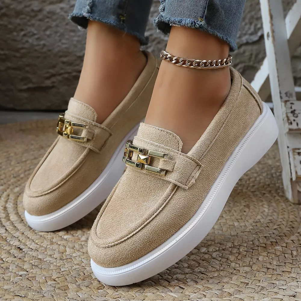 Round Toe Platform Slip-Ons, image 8