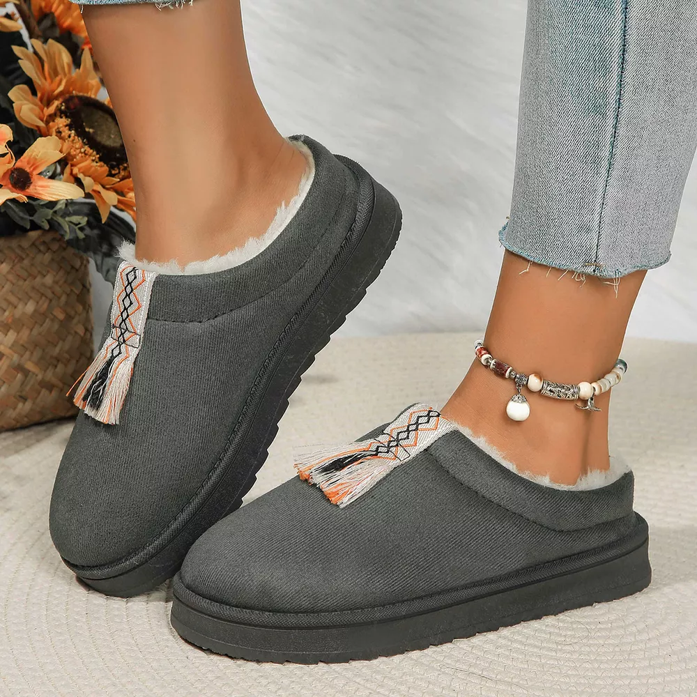 Round Toe Platform Slippers, image 5