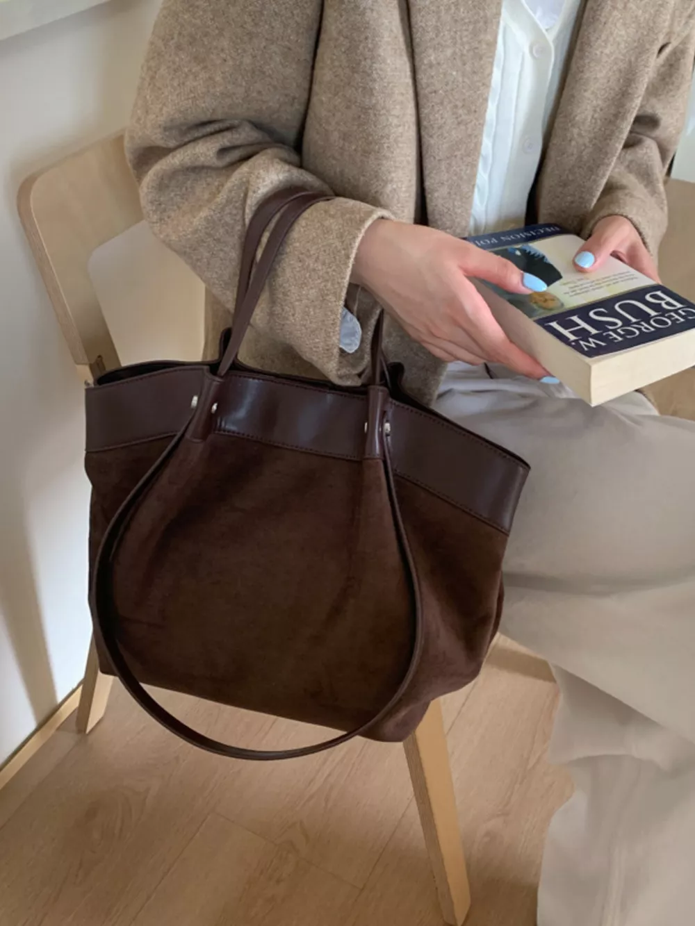 Lightweight Classic Color Tote Bag, image 2