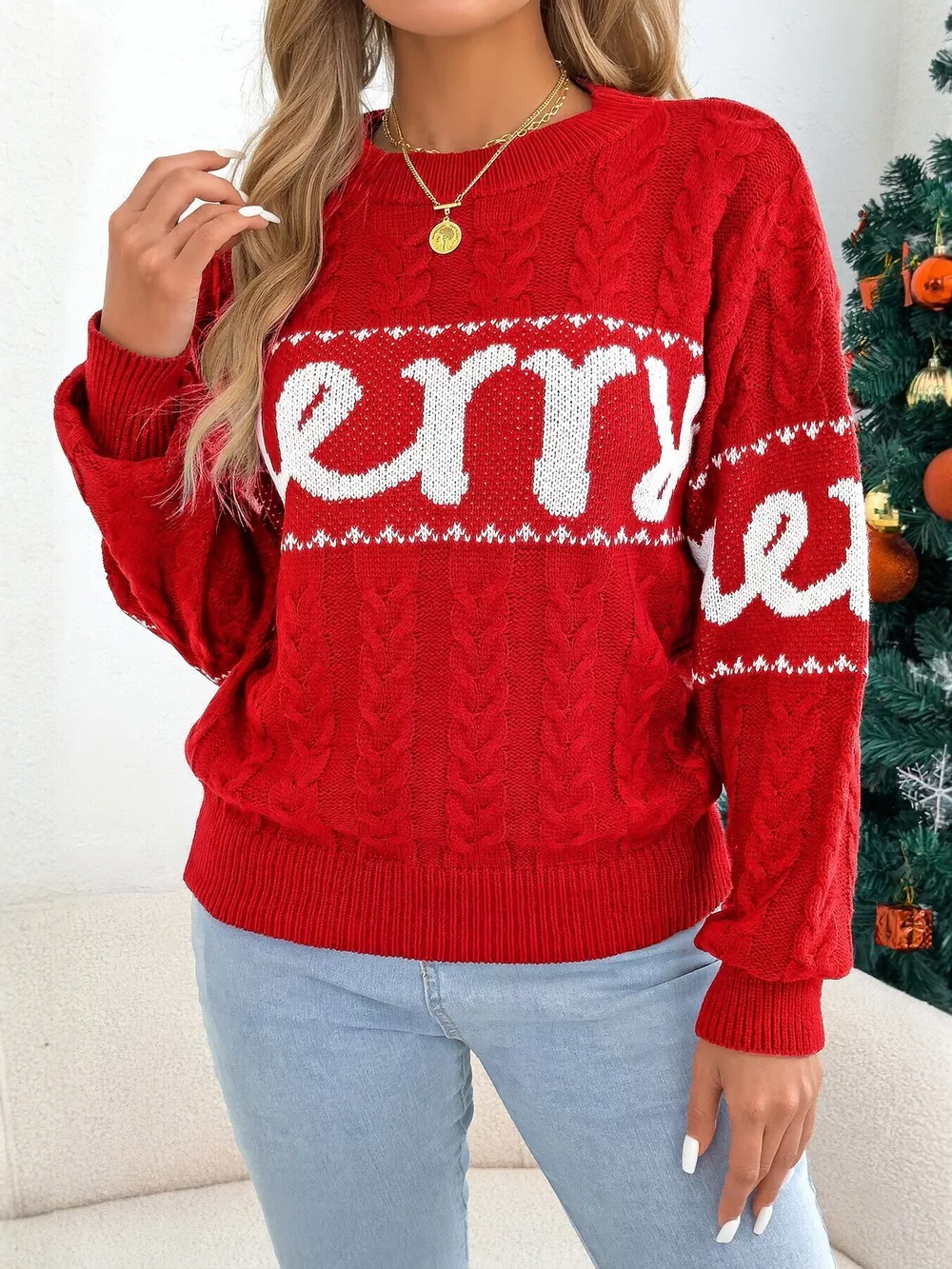 Merry Cable Knit Sweater