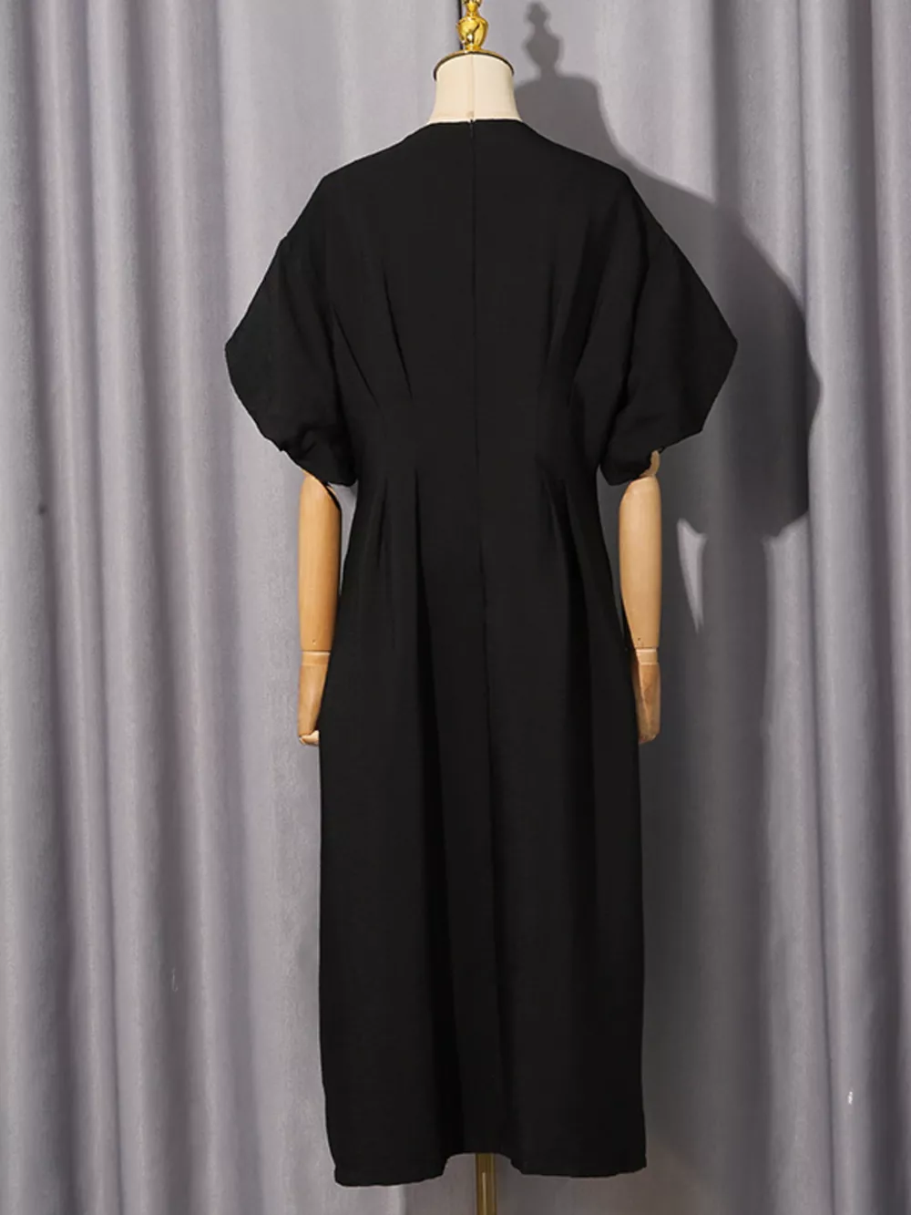 Embellished Puff Sleeve Midi Dress, image 7