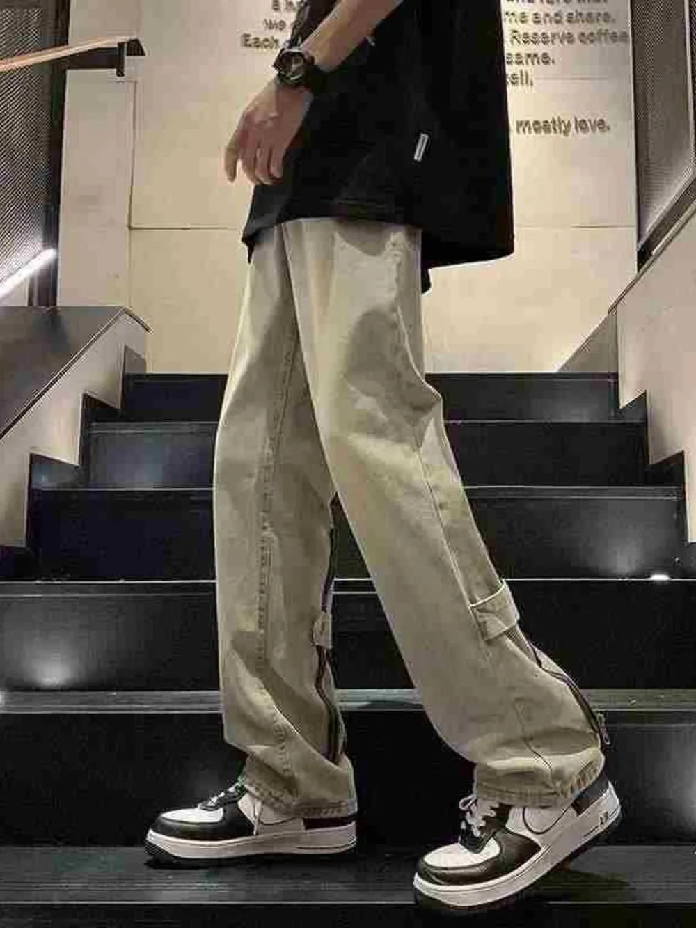 Men's Full Size Wash Wide Leg Jeans Plus Size, image 2