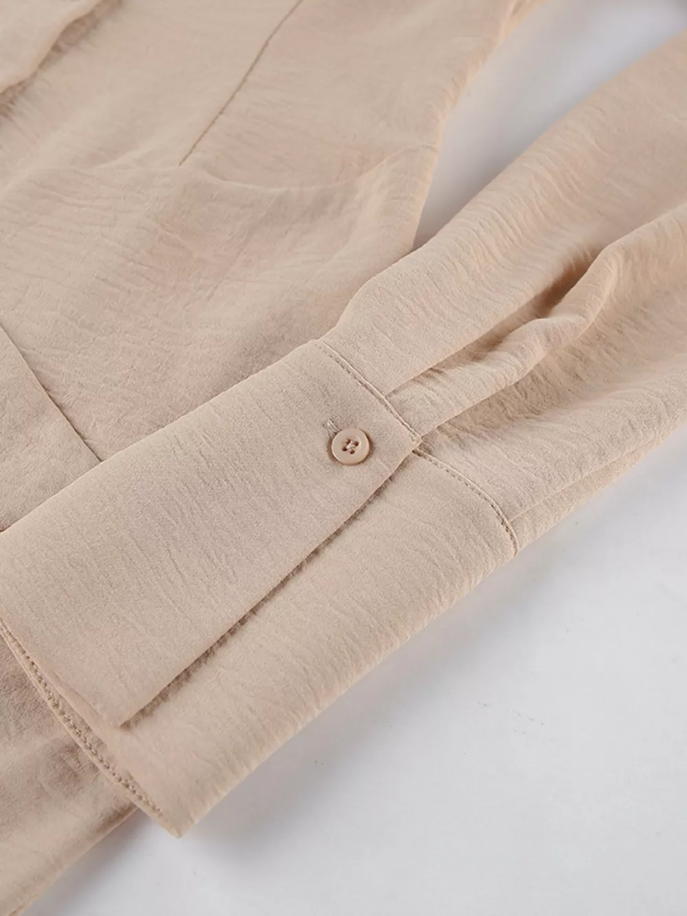 Button Front Long Sleeve Shirt Dress, image 9