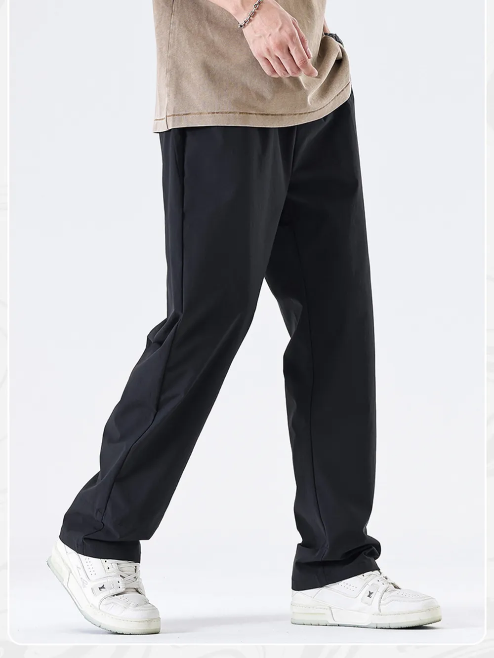 Men's Full Size Wide Leg Pants Plus Size